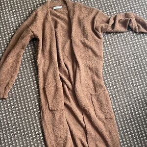 Ricki's Warm Brown Open-Front Cardigan